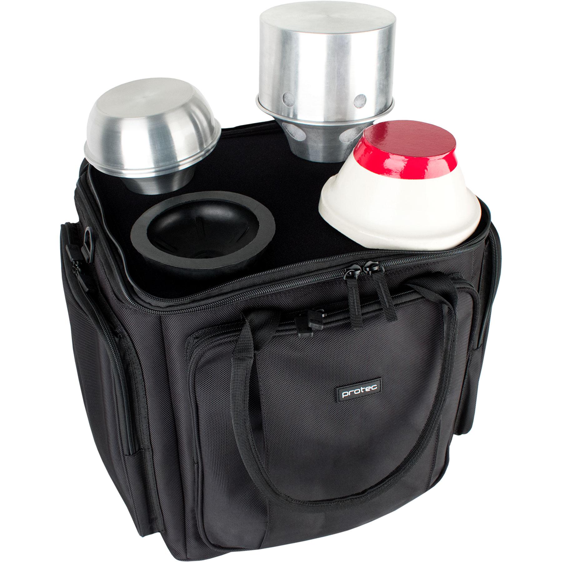 Tenor Trombone Mute Bag, Modular Walls & Mute Holder, 4-Pack